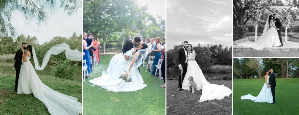 Monique and Jacob on their wedding day